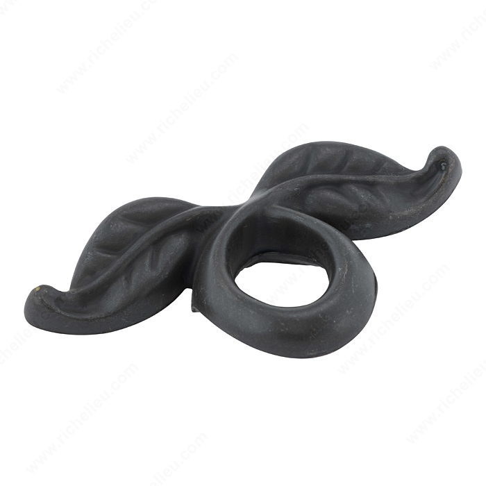 Richelieu Hardware BP665909 Eclectic Metal Ring Pull - 665 in Matte Black Iron