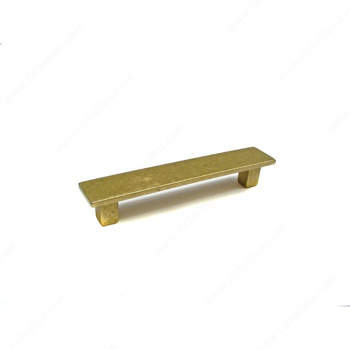 Richelieu Hardware 4948BB Contemporary Metal Handle Pull - 494 in Burnished Brass
