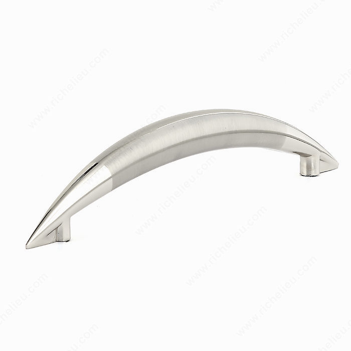Richelieu Hardware BP252128140195 Contemporary Metal Handle Pull - 252 in Chrome , Brushed Nickel