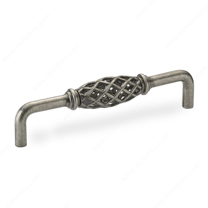 Richelieu Hardware BP767128908 Traditional Metal Handle Pull - 767 in Natural Iron