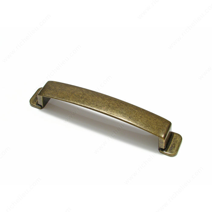 Richelieu Hardware BP7009128BB Classic Metal Handle Pull - 7009 in Burnished Brass