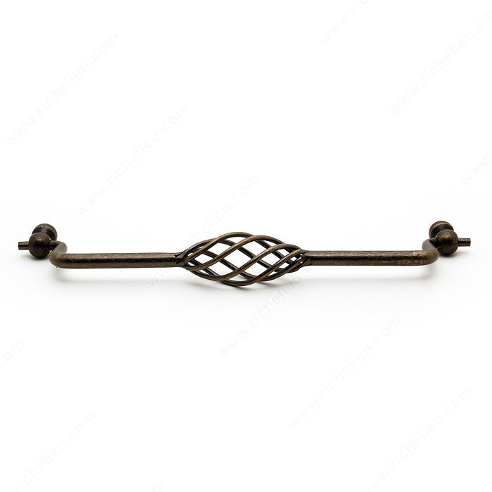 Richelieu Hardware BP104224AE Traditional Metal Drop Pull - 104 in Antique English