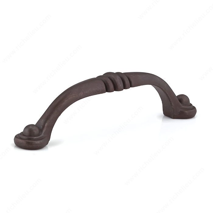 Richelieu Hardware BP2373896801 Classic Metal Handle Pull - 2373 in Hammered Rust