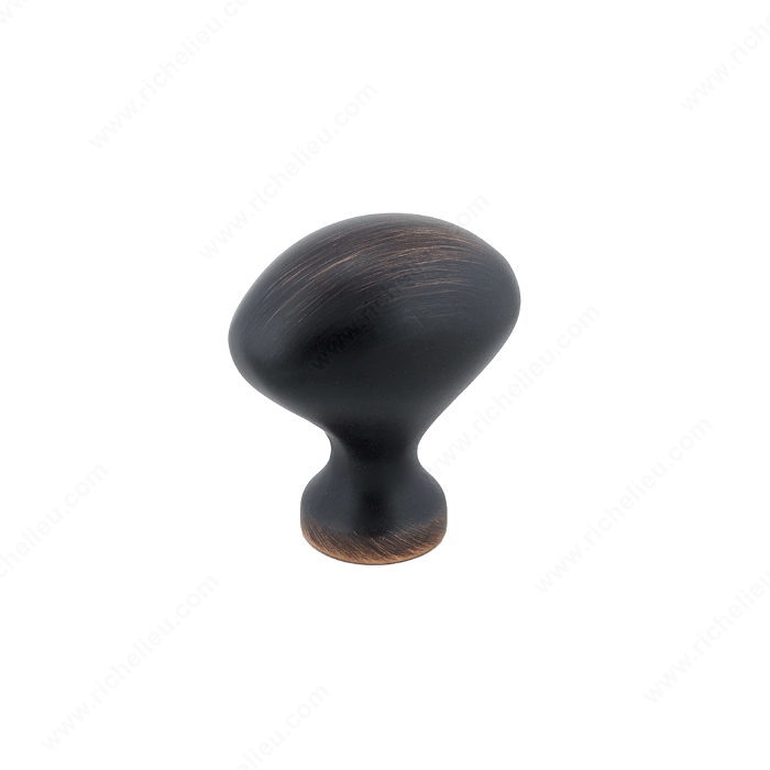 Richelieu Hardware BP4443BORB Contemporary Metal Knob - 4443 in Brushed Oil-Rubbed Bronze