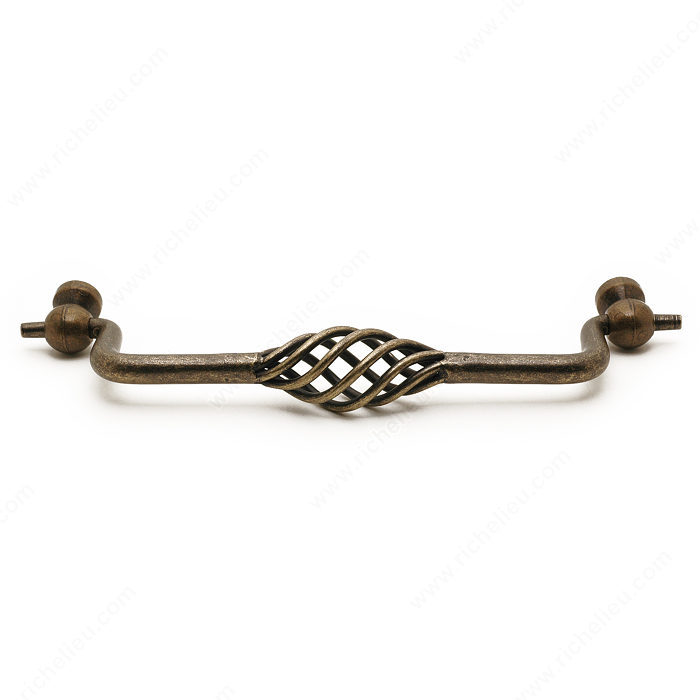 Richelieu Hardware BP104160AE Traditional Metal Drop Pull - 104 in Antique English