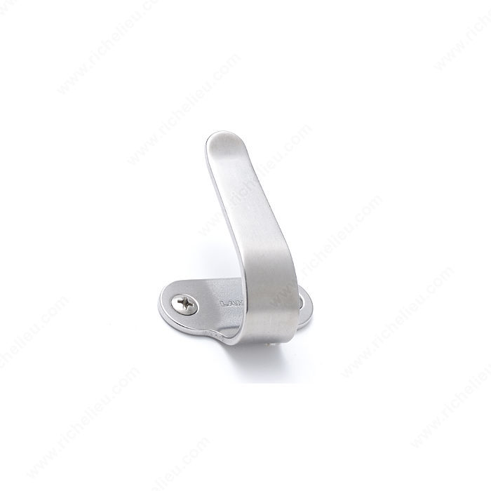 Richelieu Hardware Bp75715170 Contemporary Stainless Steel Wave Hook Pull 25X56MM Stainless Steel Finish