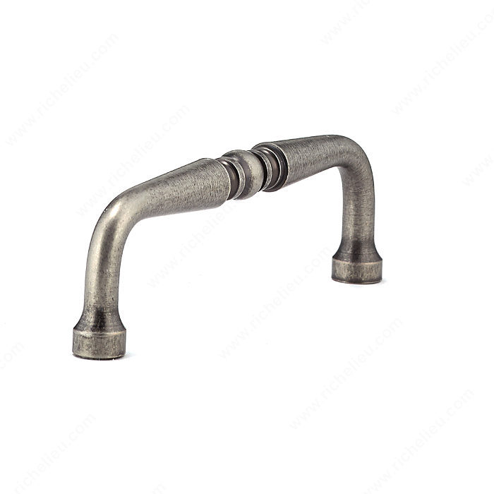 Richelieu Hardware BP1451142 Classic Brass Handle Pull - 145 in Pewter
