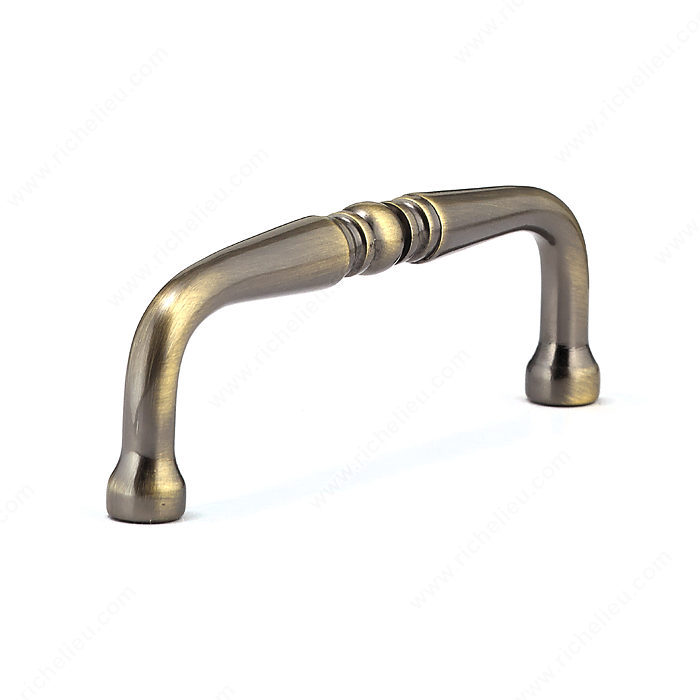 Richelieu Hardware BP1451AE Classic Brass Handle Pull - 145 in Antique English