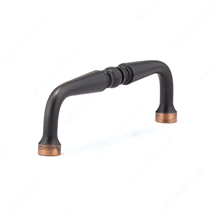 Richelieu Hardware BP1451BORB Classic Brass Handle Pull - 145 in Brushed Oil-Rubbed Bronze