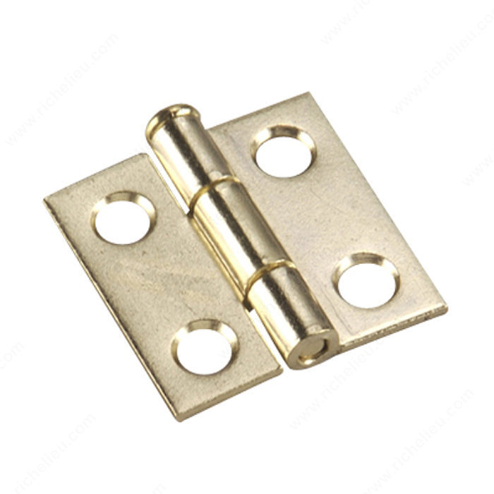 Richelieu Hardware 840Bv Traditional Steel Butt Hinge With Loose Pin 1X1 Inch Brass Finish