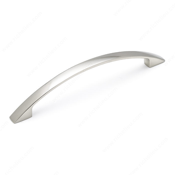 Richelieu Hardware Bp23103128195 Contemporary Metal Handle Pull 128MM Cc Brushed Nickel Finish