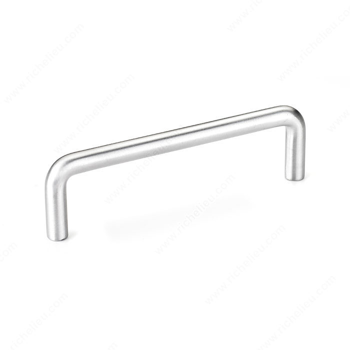 Richelieu Hardware Bp2214175 Contemporary Metal Handle Pull 4 Inch Brushed Chrome Finish