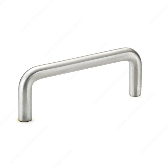 Richelieu Hardware Bp2213175 Contemporary Metal Handle Pull 3 Inch Cc Brushed Chrome Finish