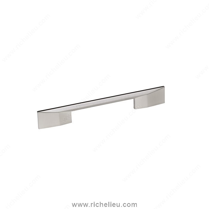Richelieu Hardware 687160195 Fusion Collection Metal Handle Pull - 687 in Brushed Nickel