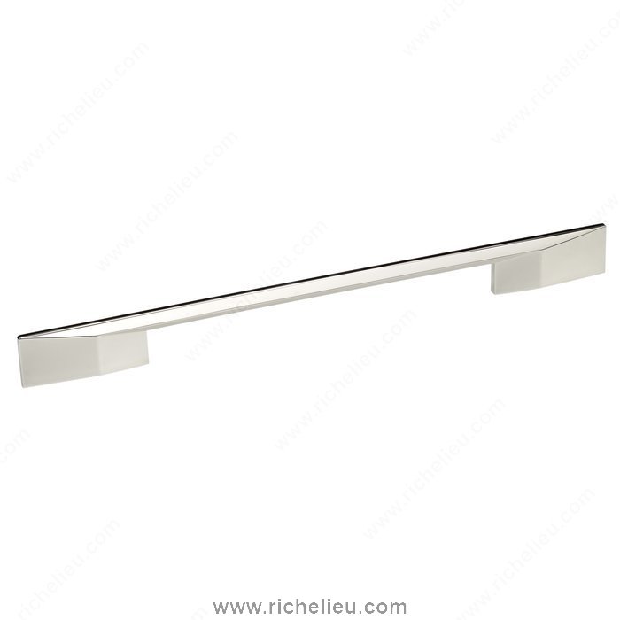 Richelieu Hardware 687288180 Fusion Collection Metal Handle Pull - 687 in Polished Nickel