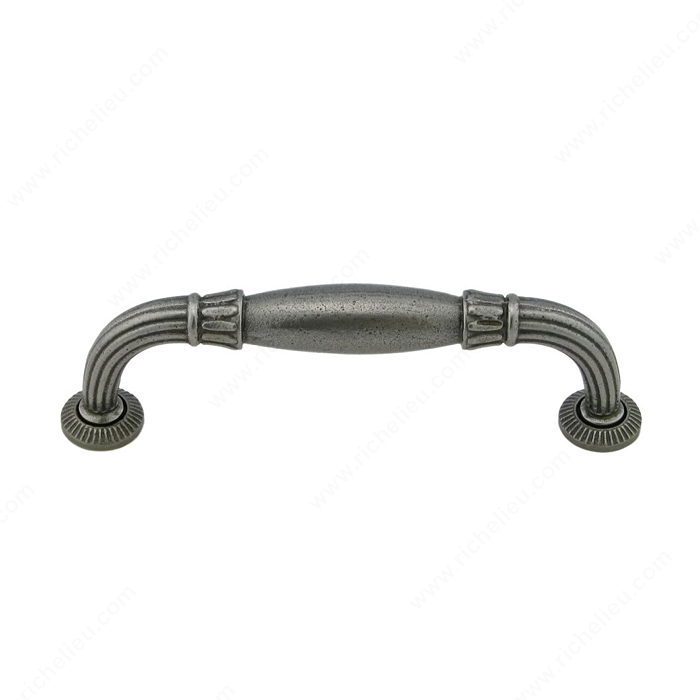 Richelieu Hardware 3889128908 Traditional Cast Iron Handle Pull 128MM Natural Iron Finish