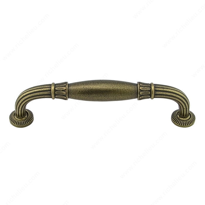 Richelieu Hardware 38898132 Traditional Cast Iron Handle Pull 8 Inch English Bronze Finish