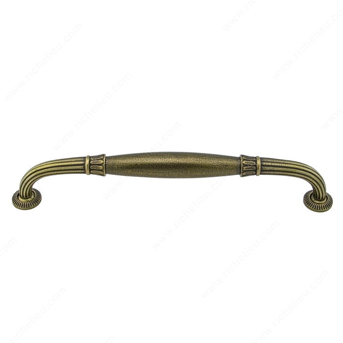 Richelieu Hardware 388912132 Traditional Cast Iron Handle Pull 12 Inch English Bronze Finish