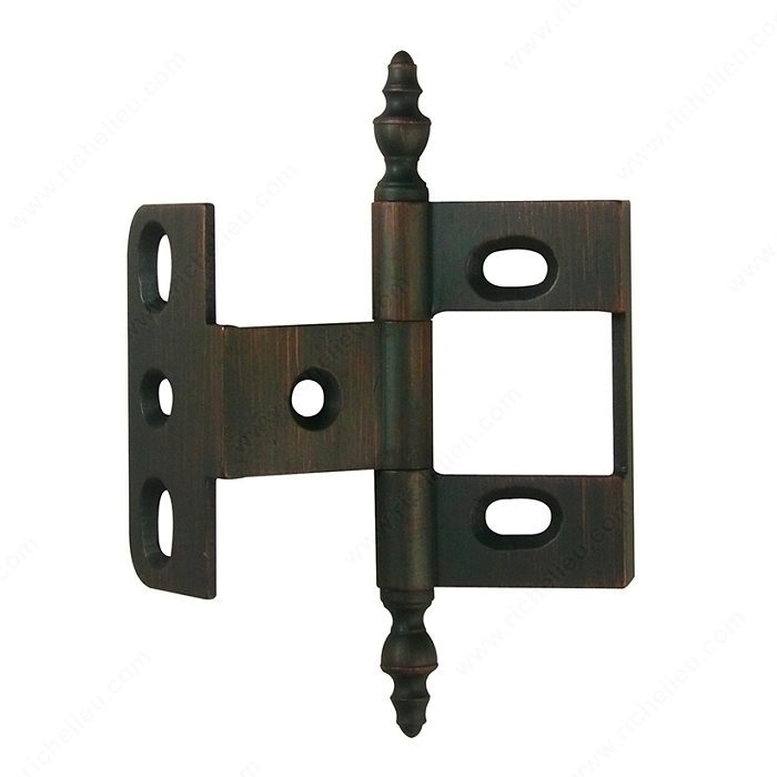 Richelieu Hardware 54101Borb Traditional Urn Brass Hinge 2 Inch Brushed Oil Rubbed Bronze Finish
