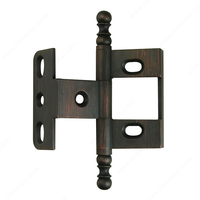 Richelieu Hardware 54201Borb Traditional Brass Ball Hinge 2 Inch Brushed Oil Rubbed Bronze Finish