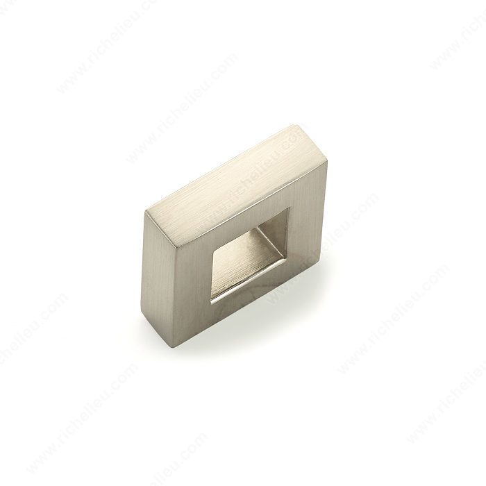 Richelieu Hardware Bp31604325195 Contemporary Metal Square Knob 25MM Brushed Nickel Finish