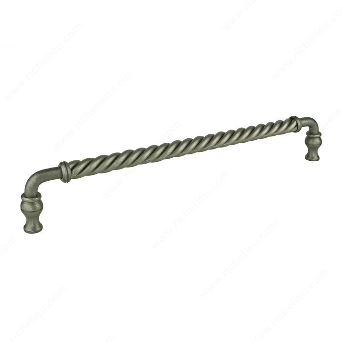 Richelieu Hardware Bp5121812903 Traditional Metal Rope Handle Pull 12 Inch Antique Iron Finish