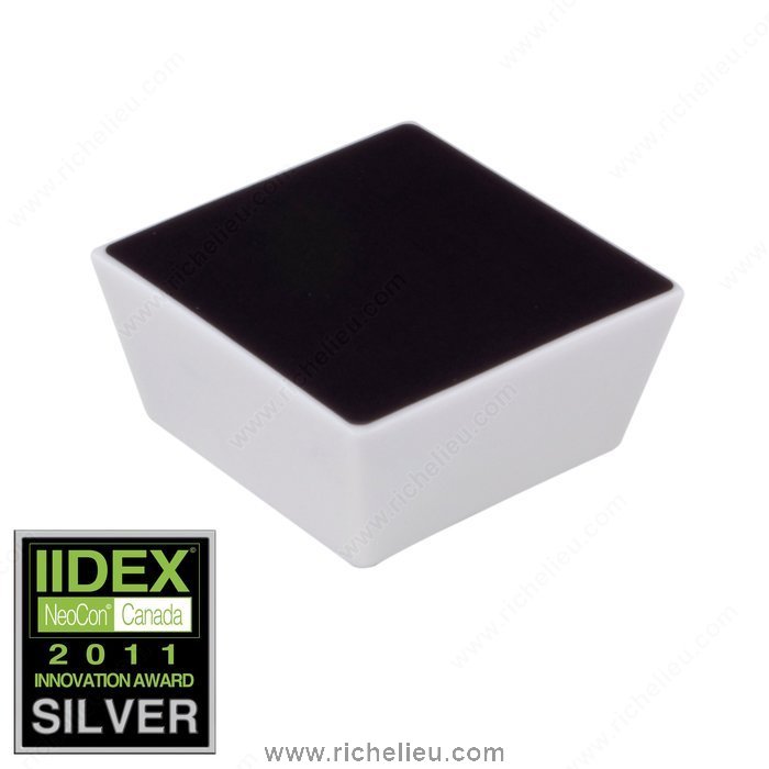 Richelieu Hardware 2030503090 Porcelain Knob  -  2030  - Black; White