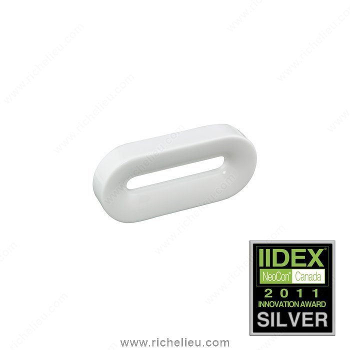 Richelieu Hardware 21833230 Porcelain Handle Pull  -  218  - White
