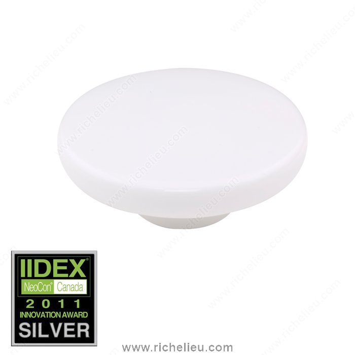 Richelieu Hardware 204410030 Porcelain Knob  -  2044  - White
