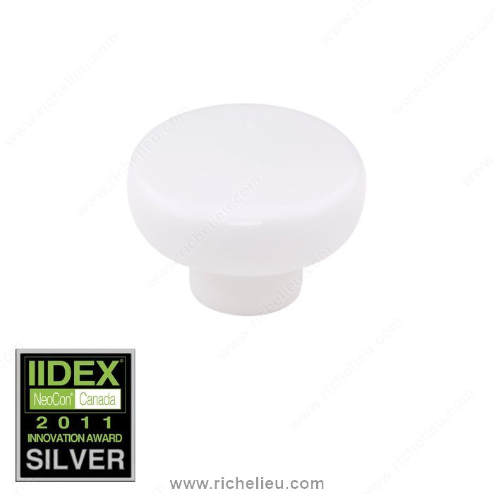 Richelieu Hardware 20444530 Porcelain Knob  -  2044  - White