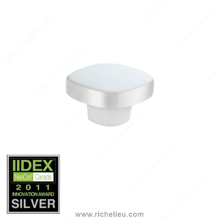 Richelieu Hardware 20343530140 Porcelain Knob  -  2034  - Chrome; White