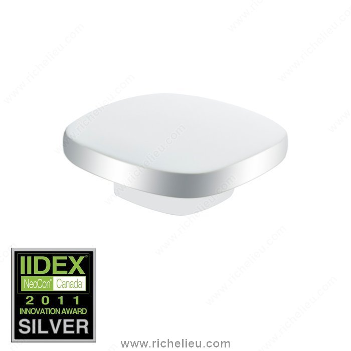 Richelieu Hardware 20346030140 Porcelain Knob  -  2034  - Chrome; White