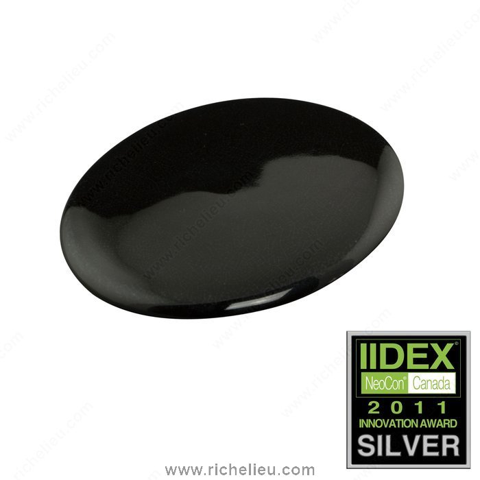 Richelieu Hardware 220878901 Porcelain Knob  -  2208  - Black