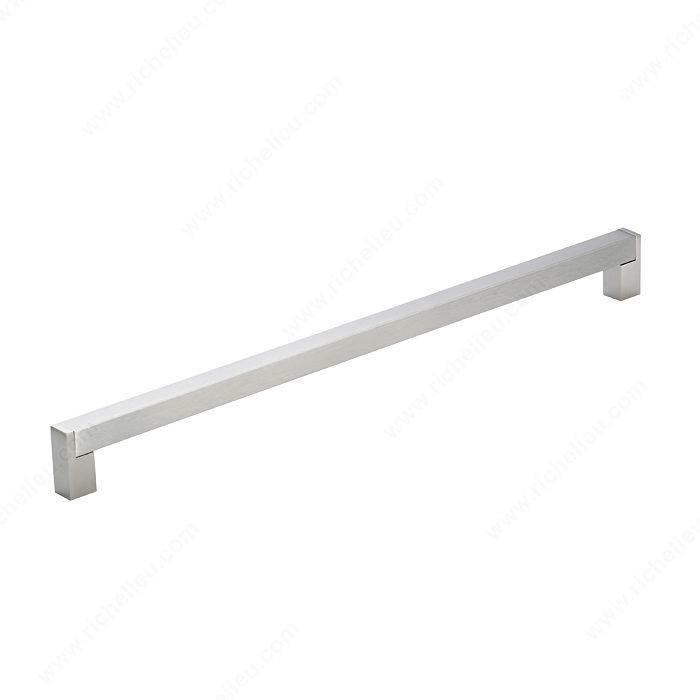 Richelieu Hardware Bp520128195 Contemporary Stainless Steel Bar Pull 128MM Brushed Nickel Finish