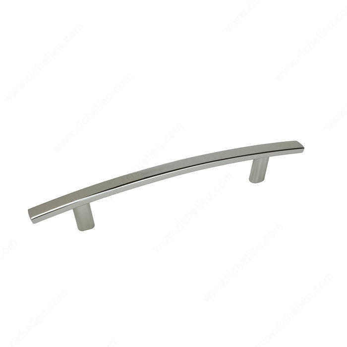 Richelieu BP650128180 Padova Collection 5 1/16-inch (128 mm) Polished Nickel Transitional Rectangular Cabinet Bar Pull