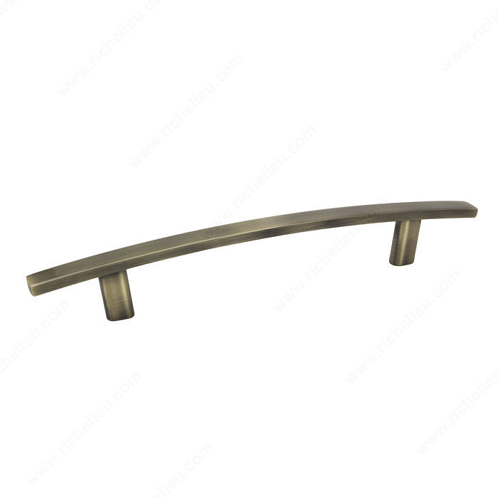 Richelieu BP650128AE Padova Collection 5 1/16-inch (128 mm) Antique English Transitional Rectangular Cabinet Bar Pull