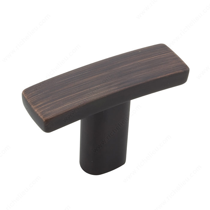 Richelieu Hardware Bp65038Borb Transitional Metal T-Knob 38MM Brushed Oil Rubbed Bronze Finish