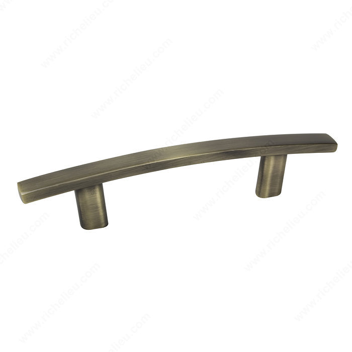 Richelieu Hardware Bp65076Ae Contemporary Transitional Metal Handle Pull 3 Inch Antique English Finish