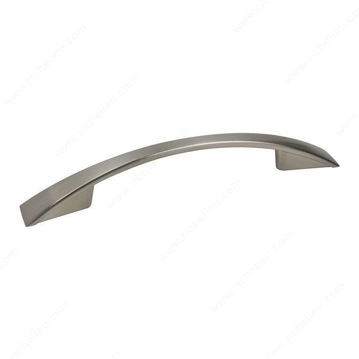 Richelieu Hardware Bp82196195 Contemporary Metal Arched Bridge Pull 96MM Brushed Nickel Finish