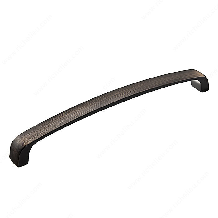 Richelieu Hardware Bp820160Borb Contemporary Metal Smooth Handle Pull 160MM Brushed Oil Rubbed Bronze Finish