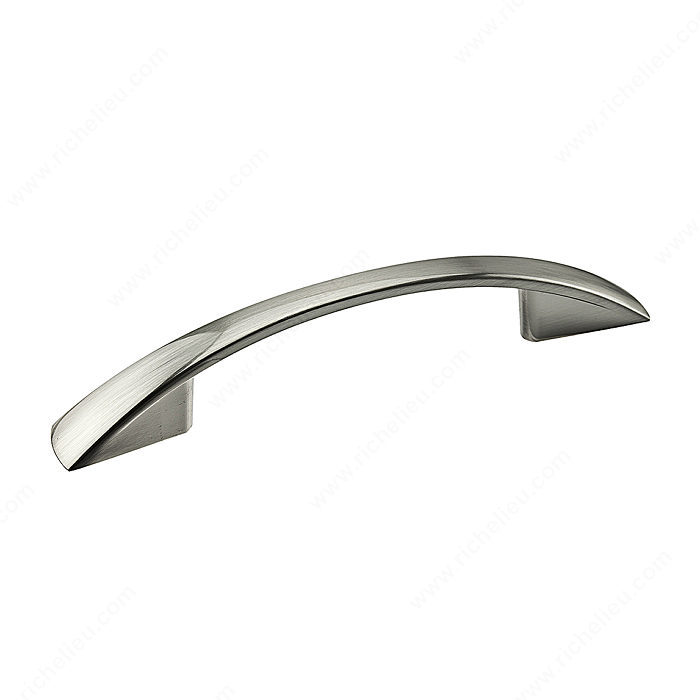 Richelieu Hardware Bp82176195 Contemporary Metal Arched Bridge Pull 3 Inch Brushed Nickel Finish