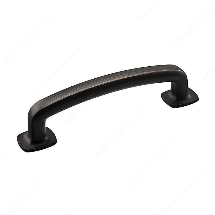 Richelieu Hardware Bp86396Borb Transitional Metal Handle Pull 96MM Brushed Oil Rubbed Bronze Finish