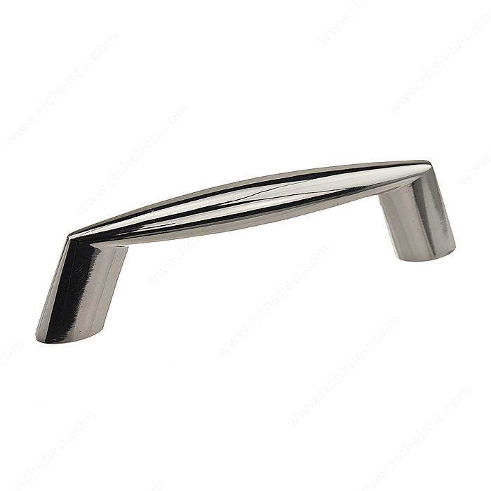 Richelieu Hardware Bp80576180 Contemporary Metal Bar Pull With Flared Ends 3 Inch Nickel Finish