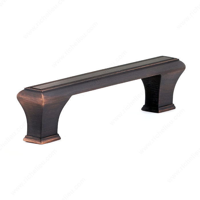 Richelieu Hardware Bp775128Borb Classic Metal Mantle Pull 128MM Brushed Oil Rubbed Bronze Finish