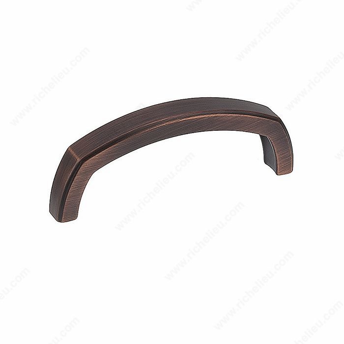 Richelieu Hardware Bp78576Borb Transitional Metal Arched Pull 3 Inch Brushed Oil Rubbed Bronze Finish