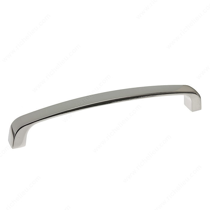 Richelieu Hardware Bp820128180 Contemporary Metal Smooth Handle Pull 128MM Nickel Finish