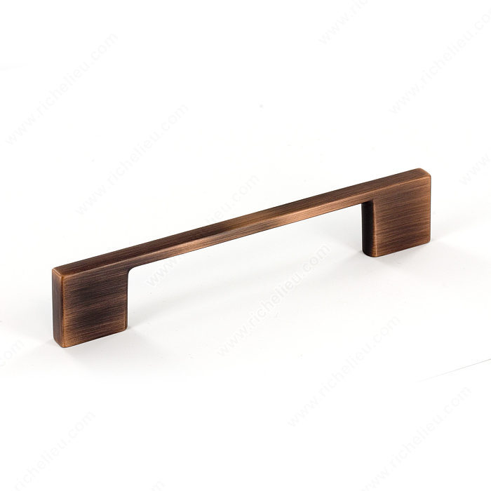 Richelieu Hardware 6132896Borb Contemporary Metal Bar Pull 96MM Brushed Oil Rubbed Bronze Finish