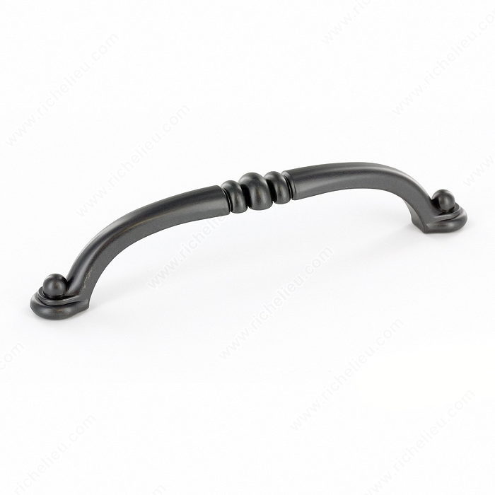 Richelieu Hardware Bp23738128906 Classic Metal Handle Pull 128MM Anthracite Finish