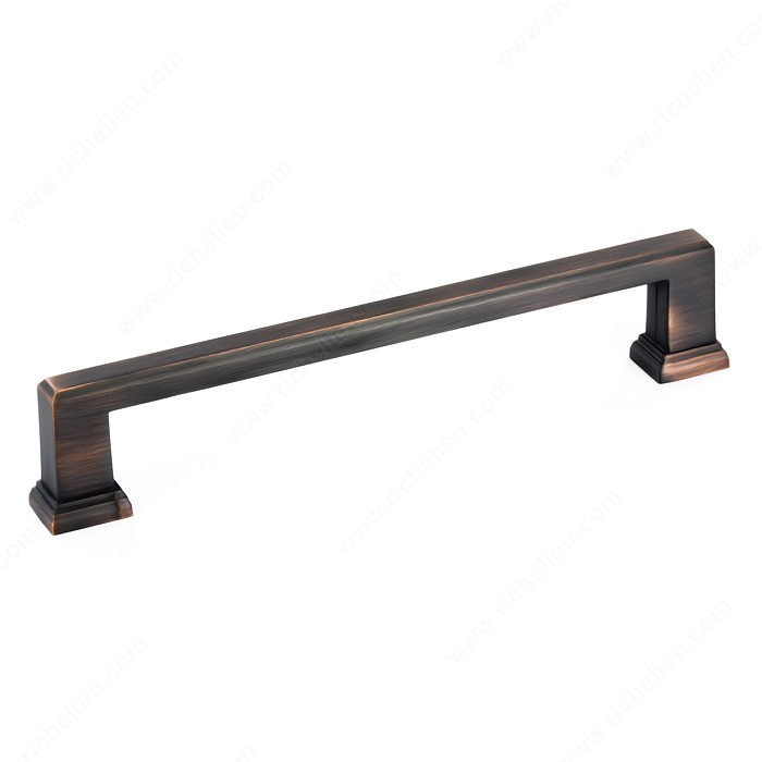 Richelieu Hardware Bp795160Borb Contemporary Metal Bar Pull 160MM Brushed Oil Rubbed Bronze Finish