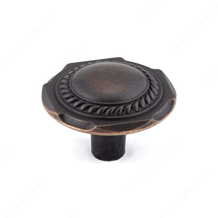 Richelieu Hardware Bp2390332Borb Traditional Metal Knob 32MM Brushed Oil Rubbed Bronze Finish